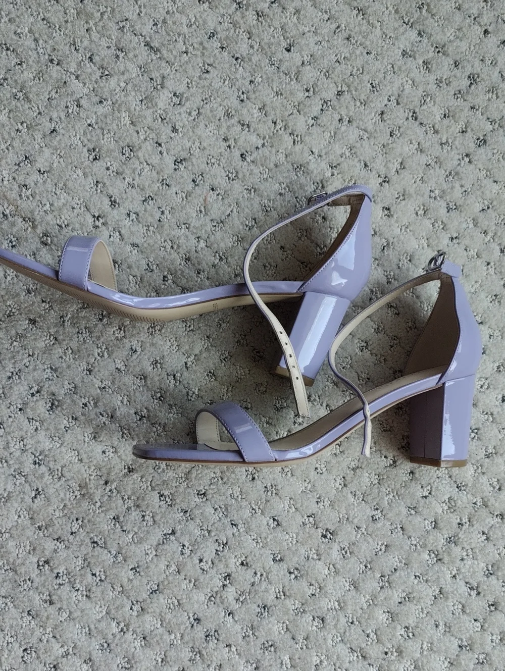 Marc Fisher Lavender Ankle-Strap Block Heel Sandals
